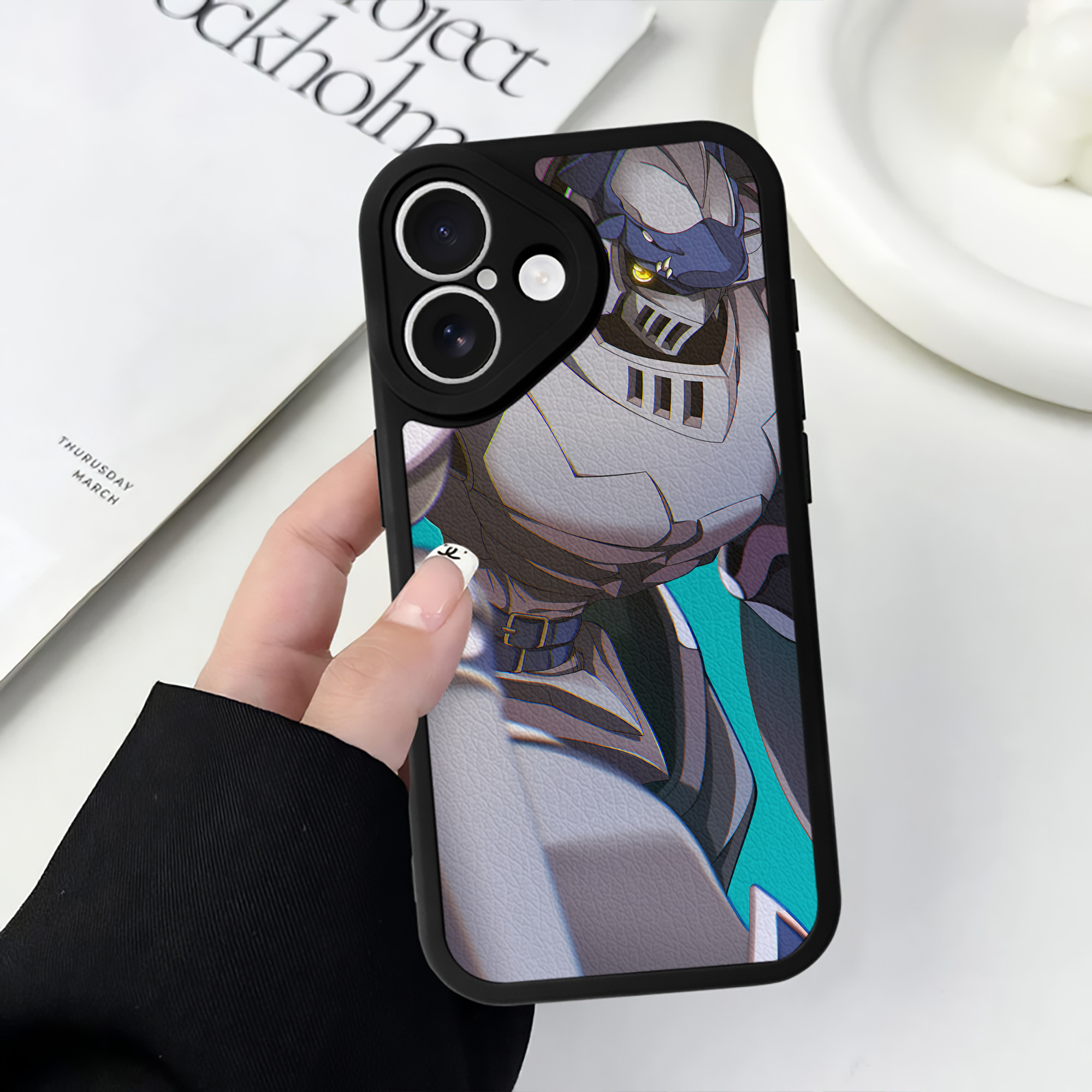 （画像用） Digimon デジタルモンスター/デジモン 【iPhone 16シリーズ対応】シリコンスマホケース（レザー調） 材質：シリコン